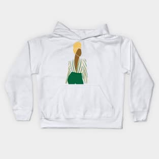 Monstera woman 3 Kids Hoodie